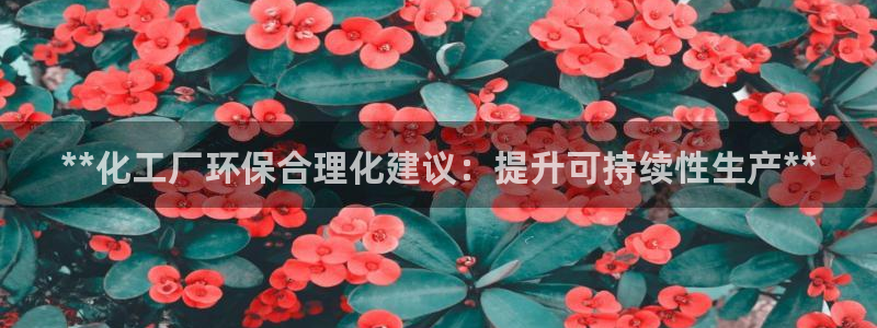 亿万先生是男是女：**化工厂环保合理化建议：提升可持续性生产**