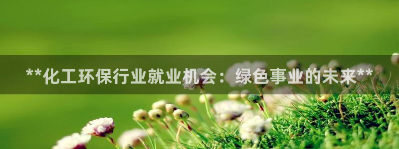 亿万剧集：**化工环保行业就业机会：绿色事业的未来**