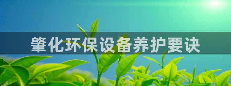 亿万先生官方网站下载：肇化环保设备养护要诀