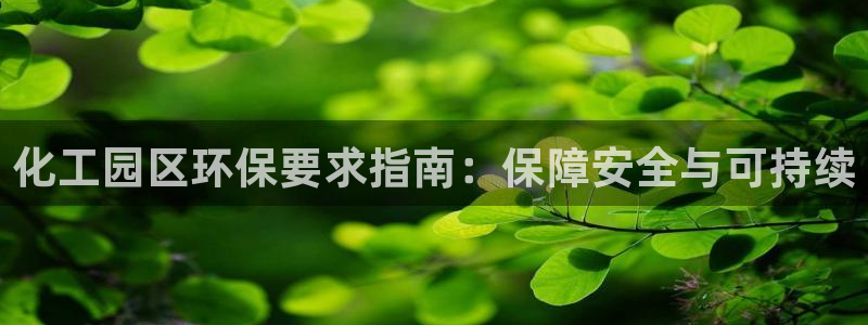 亿万国际：化工园区环保要求指南：保障安全与可持续