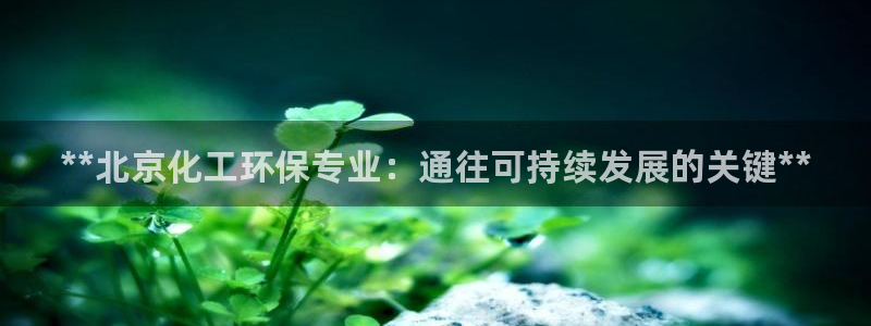 亿万先生官方网站下载手机版：**北京化工环保专业：通往可持续发展的关键**