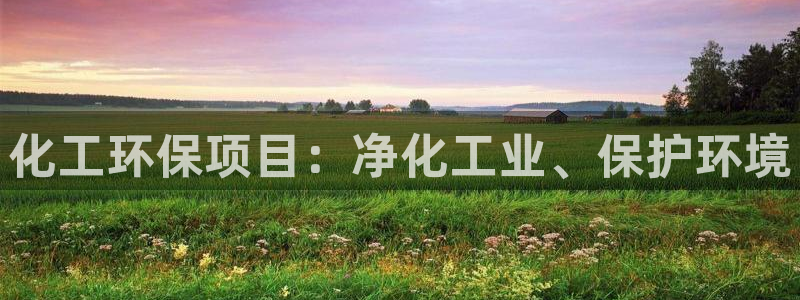 亿万网红：化工环保项目：净化工业、保护环境