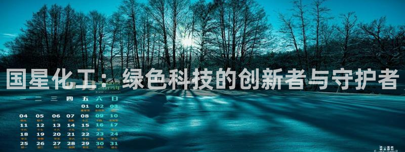 亿万先生用什么客户端：国星化工：绿色科技的创新者与守护者