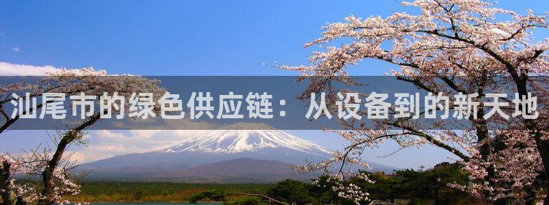 亿万红包版下载正版：汕尾市的绿色供应链：从设备到的新天地