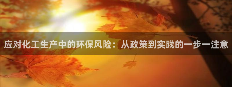 亿万先生客户端官网下载：应对化工生产中的环保风险：从政策到实践的一步一注意