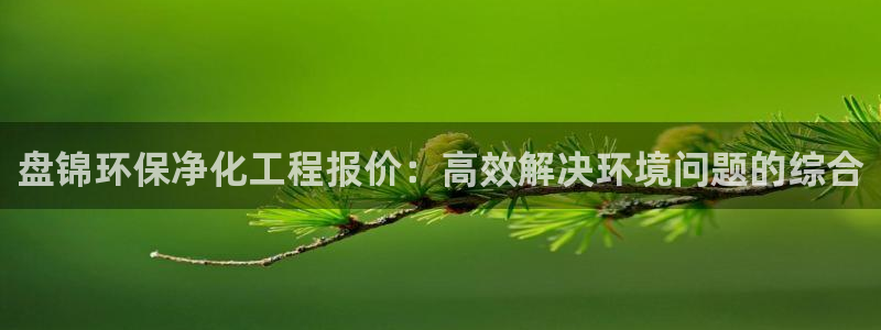 亿万先生手机版客户端下载安装：盘锦环保净化工程报价：高效解决环境问题的综合