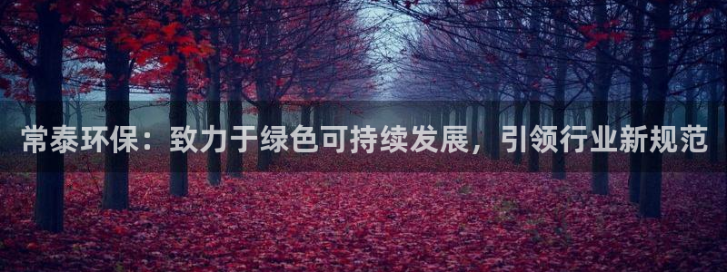 亿万笞人：常泰环保：致力于绿色可持续发展，引领行业新规范