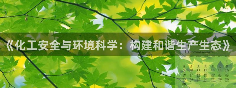 亿万先生网址生：《化工安全与环境科学：构建和谐生产生态》